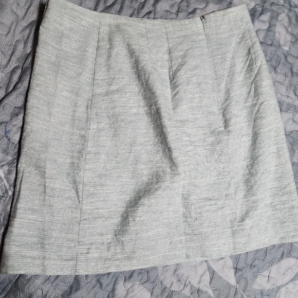 Womens Elegant Light Ice Blue Button Skirt - Picture 9 of 12